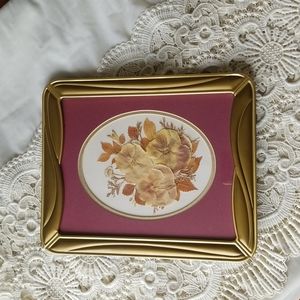 Framed pressed flowers pansies
